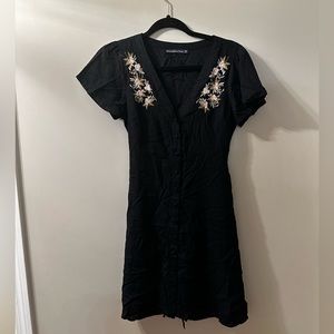 Abercrombie & Fitch Black Floral Dress Size XS